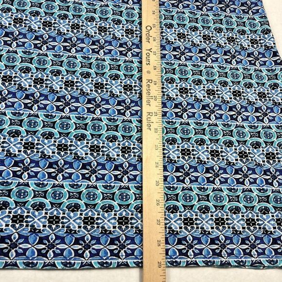 Talbots Sleeveless Shift Dress Medallion Print V-Neck Casual Pullover MEDIUM - Picture 6 of 10